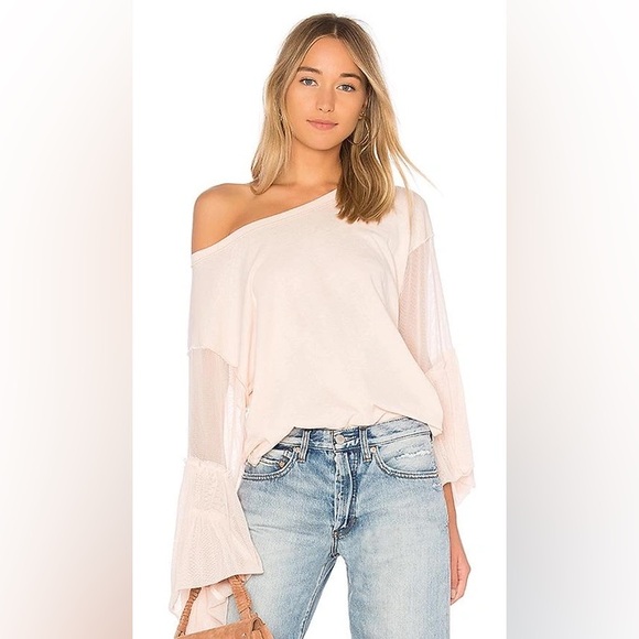 Free People Still Got It Pink Longsleeve Blouse - Picture 1 of 6